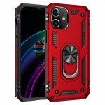 Wholesale Tech Armor Ring Stand Grip Case with Metal Plate for iPhone 12 Mini 5.4 inch (Red)